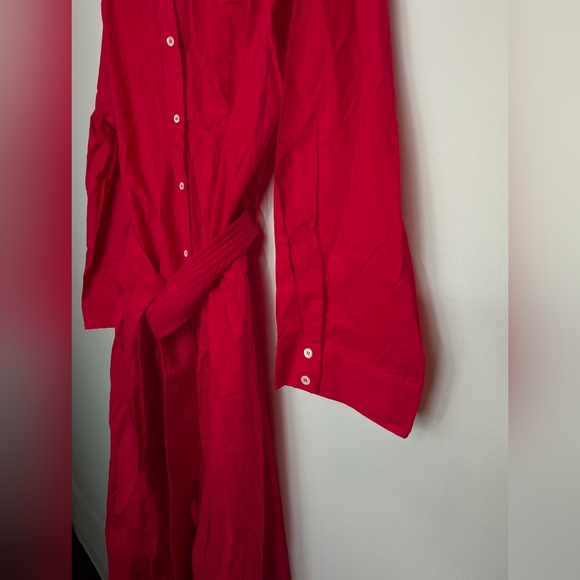 NWT Tuckernuck Women's Red Chessie Shirt Dress Size XXL 100% Cotton Luxury Chic - Picture 10 of 13